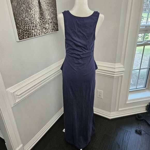 LSPACE x Anthropologie Tie-Waist Maxi Dress xs midnight blue - Picture 9 of 10